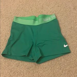 Green Nike Pros